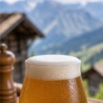 Verre de bière pression locale haut-savoyarde