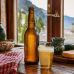 Bière artisanale blanche 33cl présenté au restaurant Au P'tit Chênex