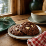 Cookie 3 chocolats servi au restaurant Au P'tit Chênex