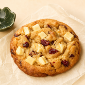 Cookie chocolat blanc & cranberries - Au P'tit Chênex