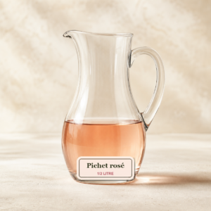 Pichet de vin rosé 1/2 - Au P'tit Chênex