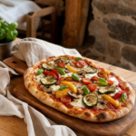 Pinsa Romana Végétarienne servie au restaurant Au P'tit Chênex