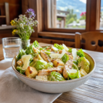 Salade César servie au restaurant Au P'tit Chênex