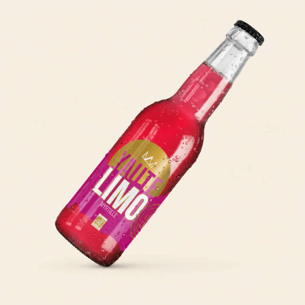 Yaute Limonade Bio myrtille - bouteille 33cl