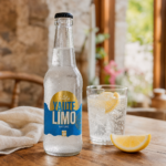 Yaute Limonade Bio nature servie au restaurant Au P'tit Chênex